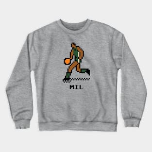 8-Bit Basketball - Milwaukee Crewneck Sweatshirt